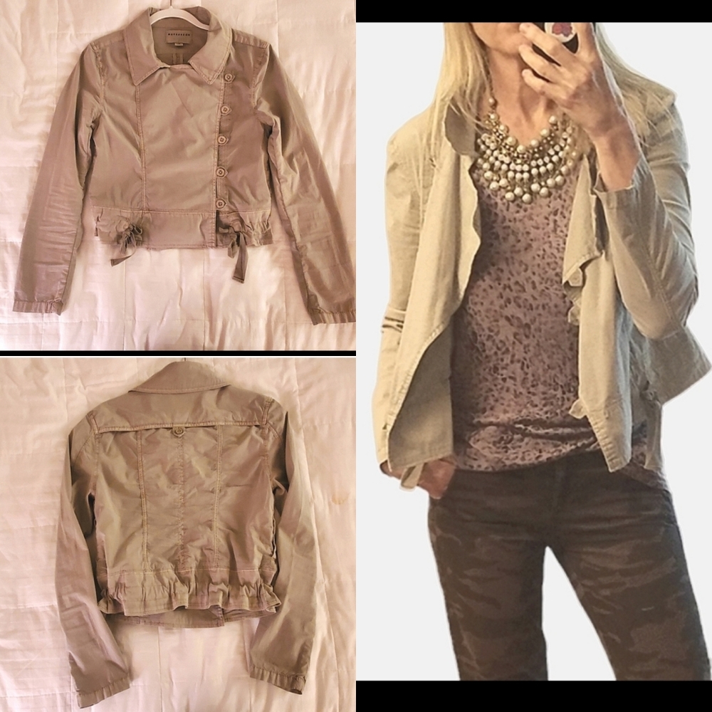 Spring Jacket - Marrakech for Anthropologie Neutral Taupe